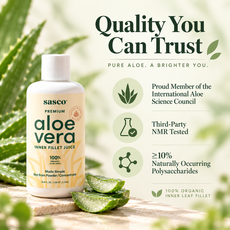 Organic Aloe Vera Juice – 100% Organic Inner Leaf Fillet